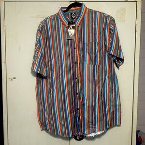 Diamond Bills Short Sleeve Button Up Shirt - Serape